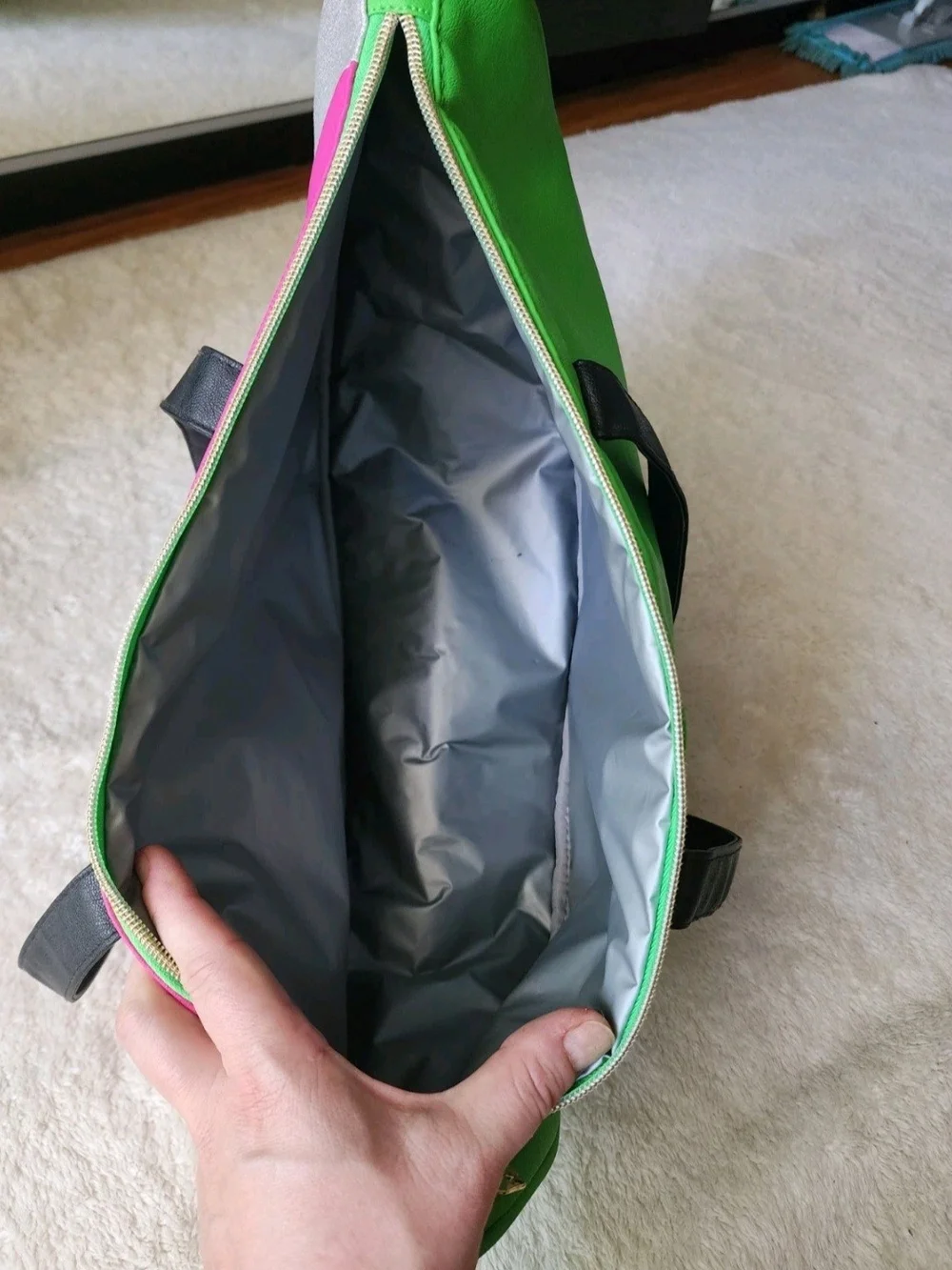 Betsey Johnson Watermelon Shaped Insulated Zip Cooler Tote Handbag
